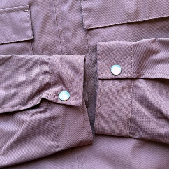 Goodfellow & Co Rust Brown Lightweight Jacket Recycled Polyester Zip-Up Mens M - Picture 6 of 8